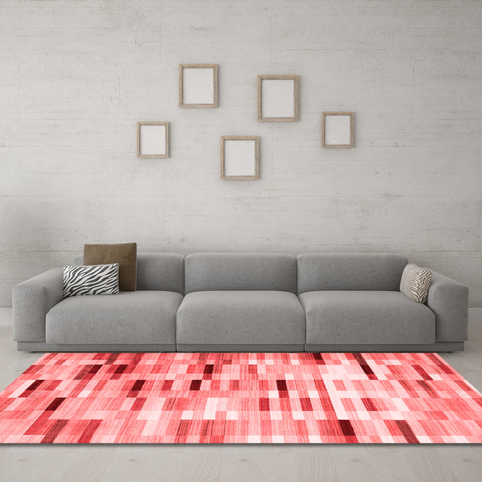 Contemporary Red Washable Rugs