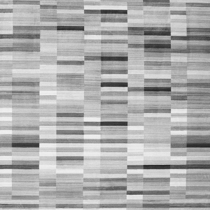 Round Machine Washable Abstract Gray Contemporary Rug, wshcon539gry