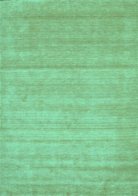 Abstract Turquoise Contemporary Rug, con53turq