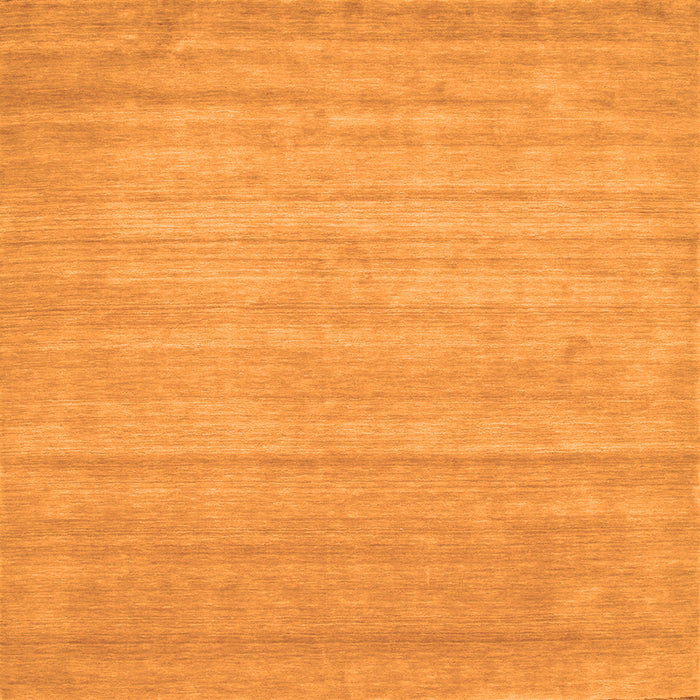 Round Machine Washable Abstract Orange Contemporary Area Rugs, wshcon53org