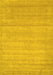 Machine Washable Abstract Yellow Contemporary Rug, wshcon53yw