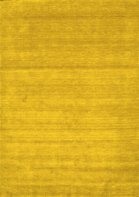 Abstract Yellow Contemporary Rug, con53yw