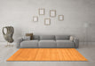 Machine Washable Abstract Orange Contemporary Area Rugs in a Living Room, wshcon53org