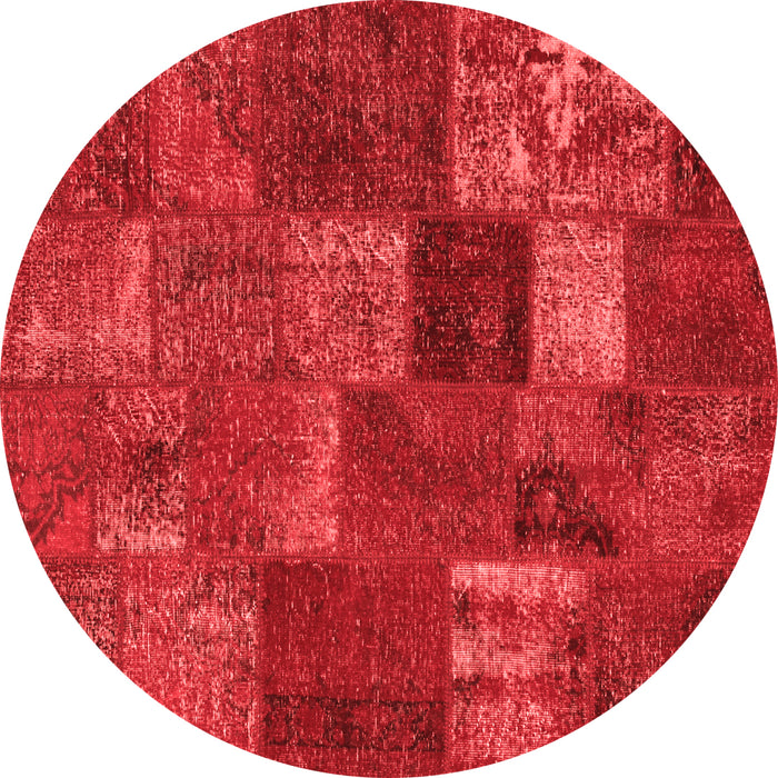 Patchwork Red Transitional Rug, con540red
