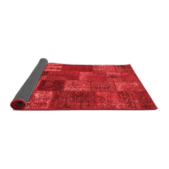 Patchwork Red Transitional Area Rugs