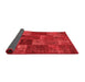 Patchwork Red Transitional Area Rugs