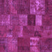 Square Patchwork Purple Transitional Rug, con540pur