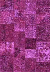 Patchwork Purple Transitional Rug, con540pur