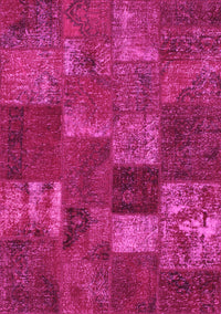 Patchwork Pink Transitional Rug, con540pnk