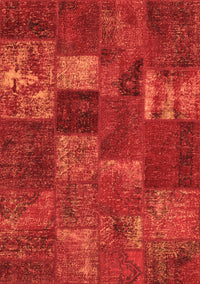 Patchwork Orange Transitional Rug, con540org