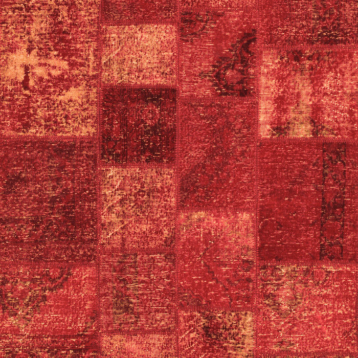 Patchwork Orange Transitional Rug, con540org