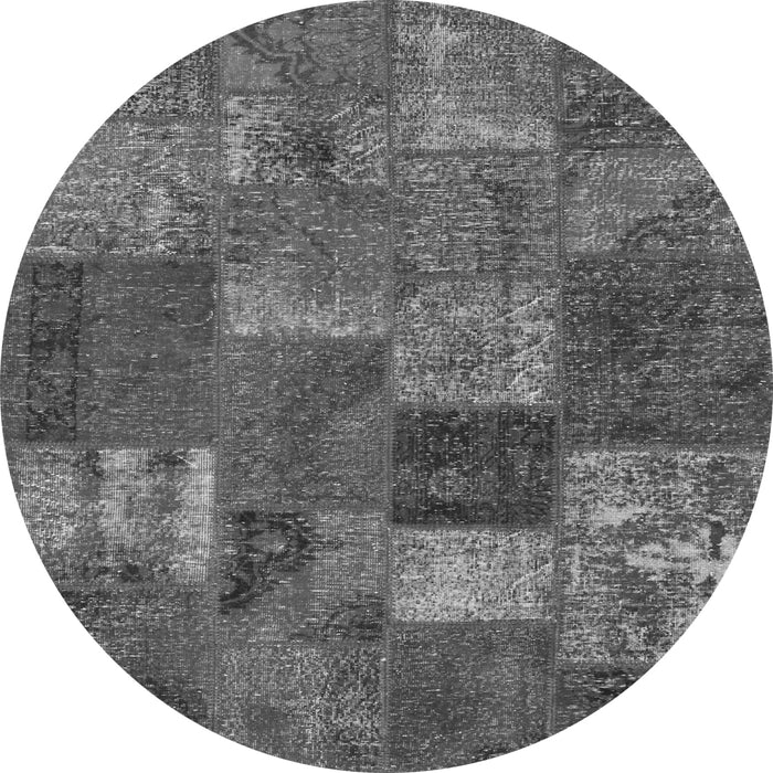 Square Patchwork Gray Transitional Rug, con540gry
