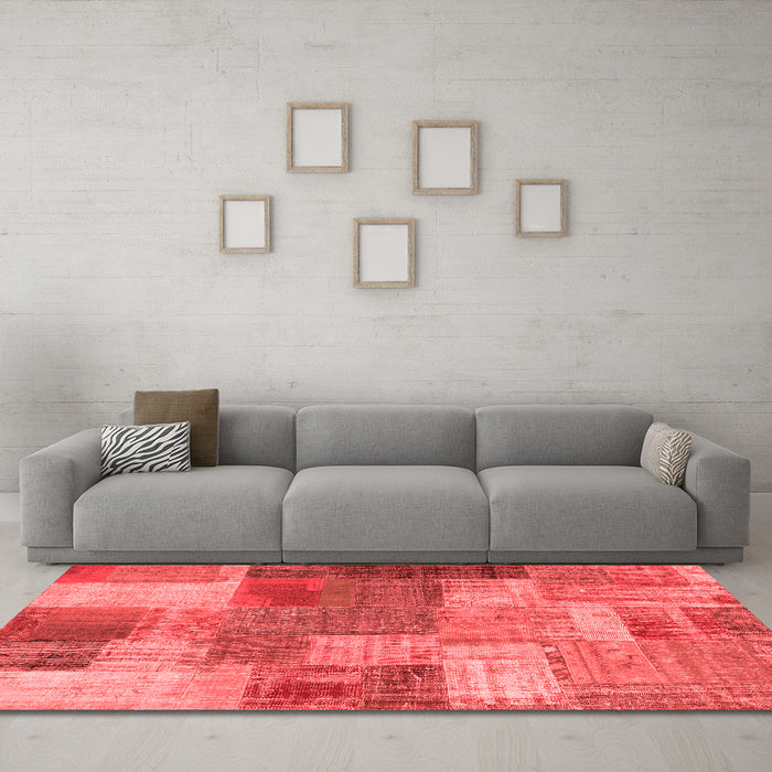 Transitional Red Washable Rugs
