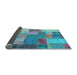 Sideview of Patchwork Light Blue Transitional Rug, con541lblu