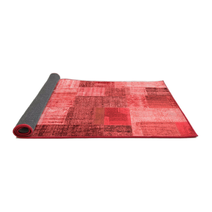 Patchwork Red Transitional Area Rugs