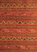 Serging Thickness of Machine Washable Oriental Orange Traditional Area Rugs, wshcon543org