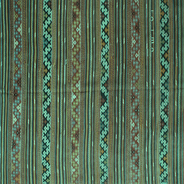 Square Oriental Turquoise Traditional Rug, con543turq