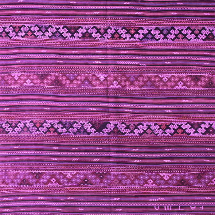 Machine Washable Oriental Purple Traditional Area Rugs, wshcon543pur