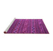 Sideview of Machine Washable Oriental Purple Traditional Area Rugs, wshcon543pur