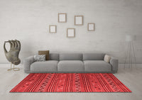 Machine Washable Oriental Red Traditional Rug, wshcon543red