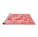 Contemporary Red Washable Rugs