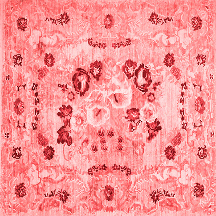 Abstract Red Contemporary Rug, con544red