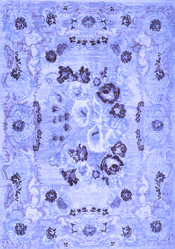 Abstract Blue Contemporary Rug, con544blu