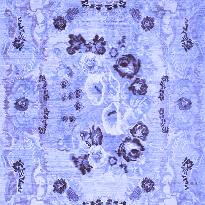 Abstract Blue Contemporary Rug, con544blu