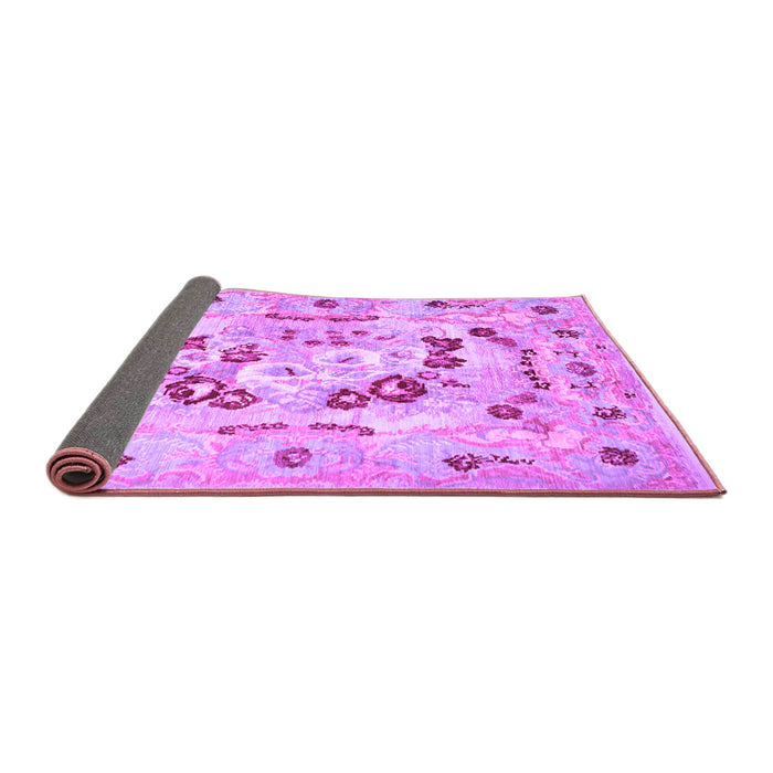 Sideview of Abstract Purple Contemporary Rug, con544pur