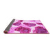 Sideview of Abstract Pink Contemporary Rug, con545pnk