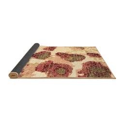Sideview of Abstract Brown Contemporary Rug, con545brn