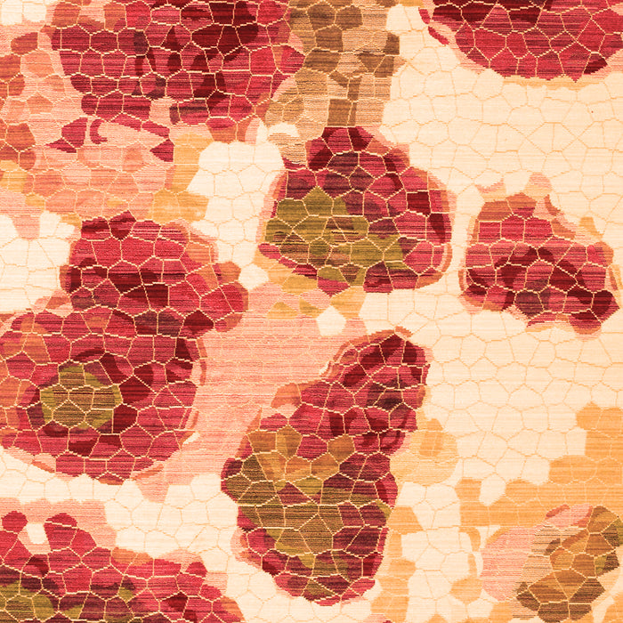 Serging Thickness of Machine Washable Abstract Orange Contemporary Area Rugs, wshcon545org