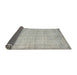 Thickness of Contemporary Pale Silver Gray Modern Rug, con546