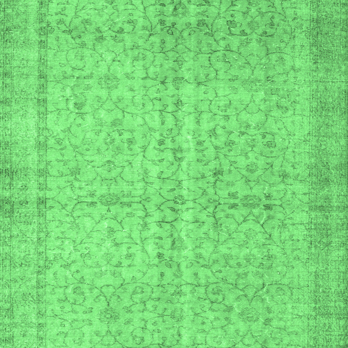 Machine Washable Abstract Emerald Green Contemporary Area Rugs, wshcon546emgrn