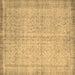 Square Abstract Brown Contemporary Rug, con546brn