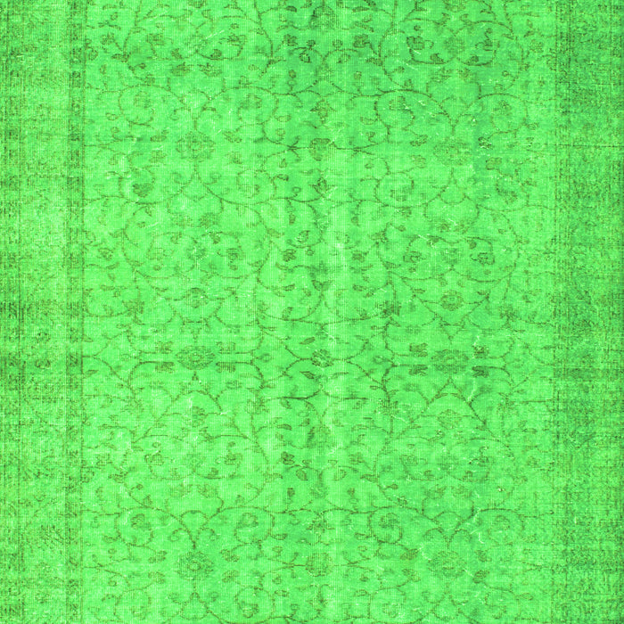 Serging Thickness of Machine Washable Abstract Green Contemporary Area Rugs, wshcon546grn