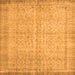 Serging Thickness of Abstract Orange Contemporary Rug, con546org