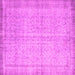 Square Abstract Pink Contemporary Rug, con546pnk