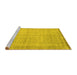 Sideview of Machine Washable Abstract Yellow Contemporary Rug, wshcon546yw