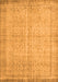 Abstract Orange Contemporary Rug, con546org