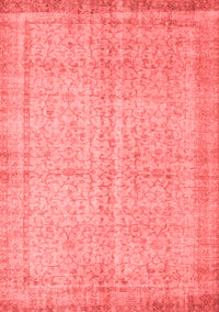 Abstract Red Contemporary Rug, con546red