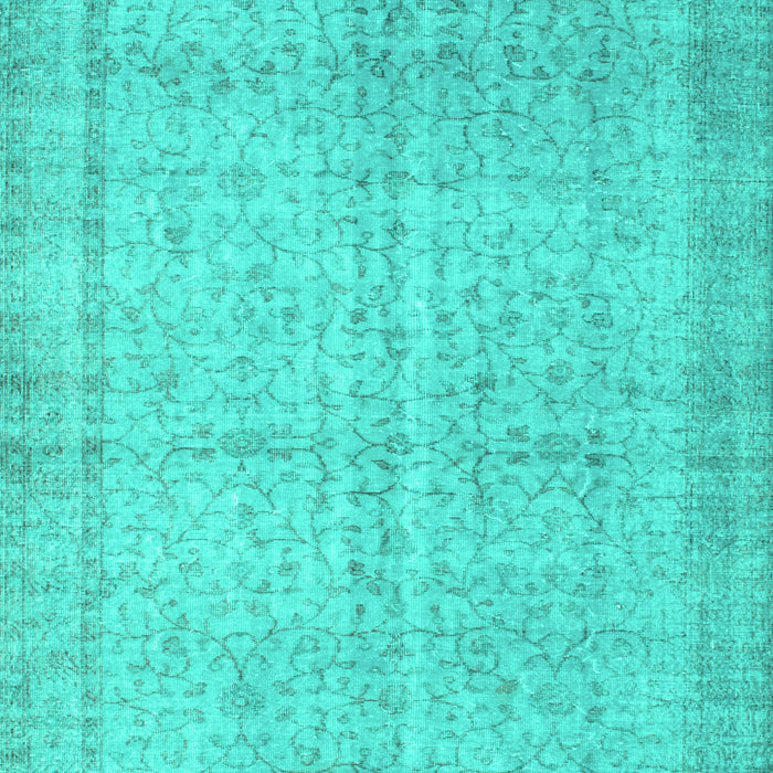 Abstract Turquoise Contemporary Rug, con546turq