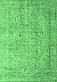 Abstract Emerald Green Contemporary Rug, con547emgrn