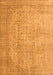 Serging Thickness of Machine Washable Abstract Orange Contemporary Area Rugs, wshcon547org