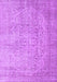 Abstract Purple Contemporary Rug, con547pur