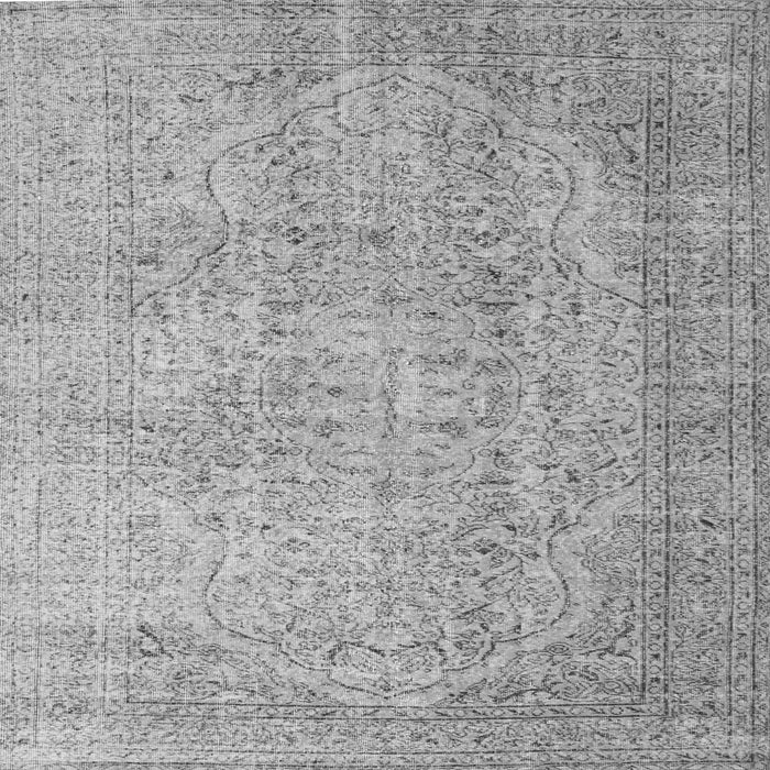 Round Machine Washable Abstract Gray Contemporary Rug, wshcon547gry