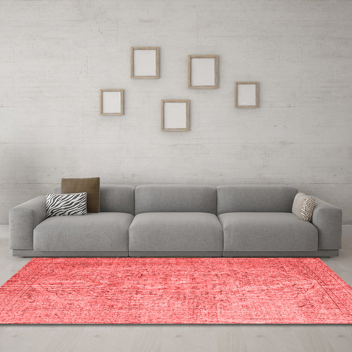 Contemporary Red Washable Rugs