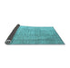 Sideview of Abstract Light Blue Contemporary Rug, con547lblu