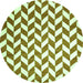 Square Abstract Green Contemporary Rug, con548grn