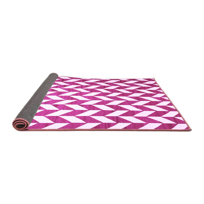 Sideview of Abstract Purple Contemporary Rug, con548pur